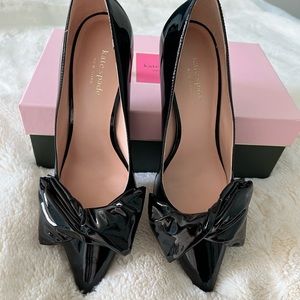 Kate spade black heels 9.5b